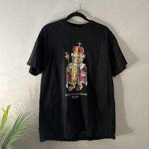 Teddy Fresh Heavy Lies The Crown Black Short Sleeve T-Shirt